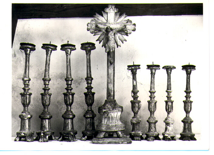 candeliere, serie - bottega Italia meridionale (prima metà sec. XIX)