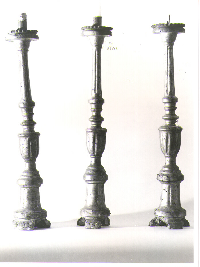 candeliere, serie - bottega Italia meridionale (metà sec. XIX)