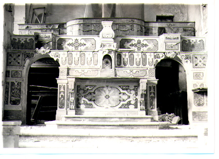 altare maggiore - bottega Italia meridionale (prima metà sec. XVIII, sec. XVIII)