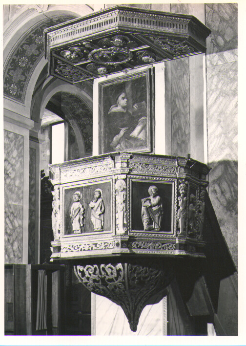 pulpito - bottega lucana (seconda metà sec. XVII)