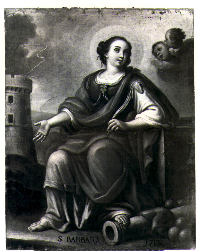 Santa Barbara (dipinto) - ambito napoletano (sec. XVIII)