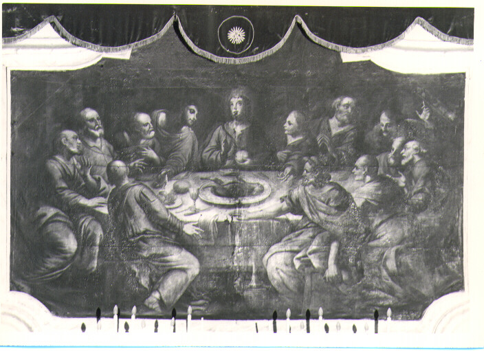 ultima cena (dipinto) - ambito lucano (prima metà sec. XVII)