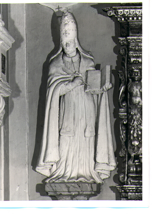 Santi Pontefici, Santi (scultura, coppia) - bottega lucana (sec. XVII)