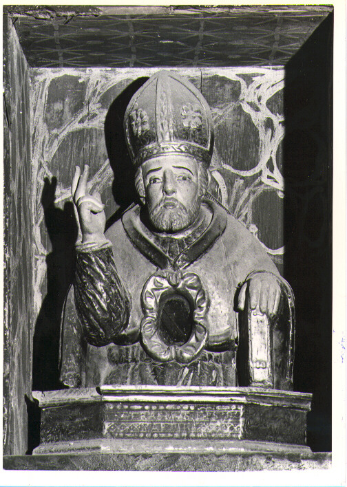 Sant'Erasmo, Santo (reliquiario - a busto) - bottega lucana (sec. XVII)