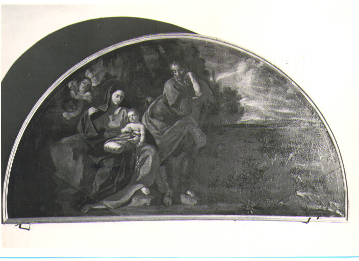 riposo nella fuga in Egitto (dipinto) di Tiso Oronzo (attribuito) (prima metà sec. XVIII)