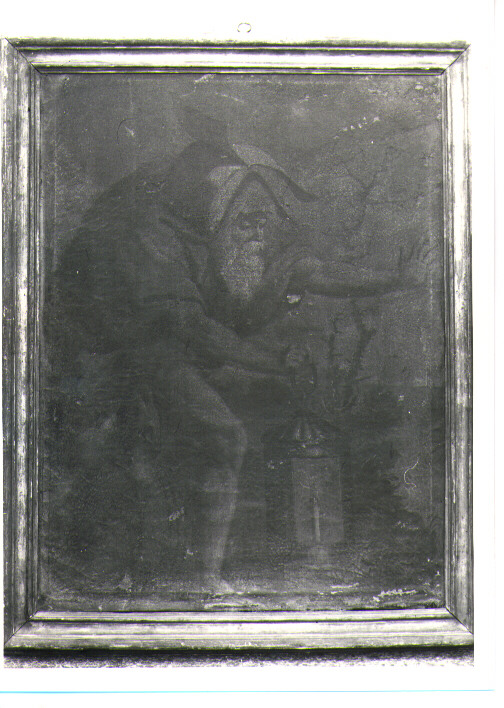 figura maschile di anziano (dipinto) - ambito lucano (seconda metà sec. XVII)