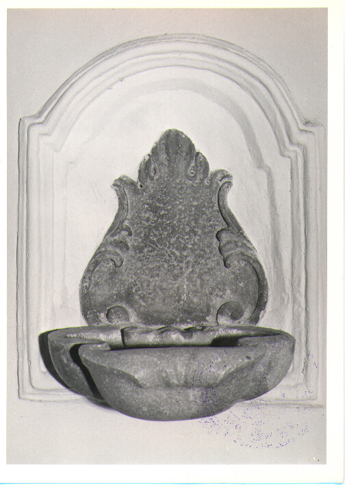 acquasantiera - bottega Italia meridionale (metà sec. XVIII)