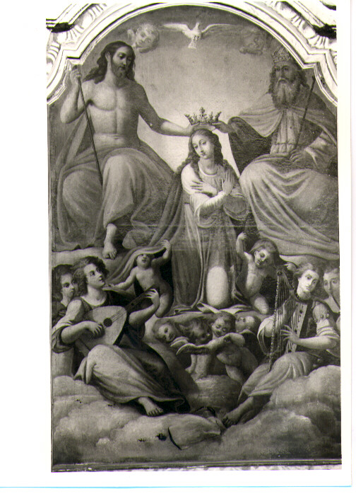 incoronazione di Maria Vergine (dipinto) - ambito napoletano (prima metà sec. XVII)