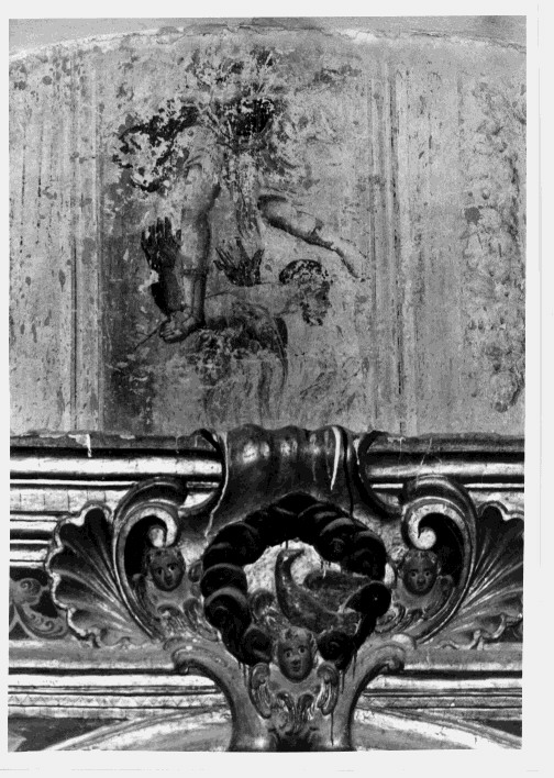 San Michele Arcangelo; Santo (?), Santi (dipinto, frammento) - ambito Italia meridionale (seconda metà sec. XVII)