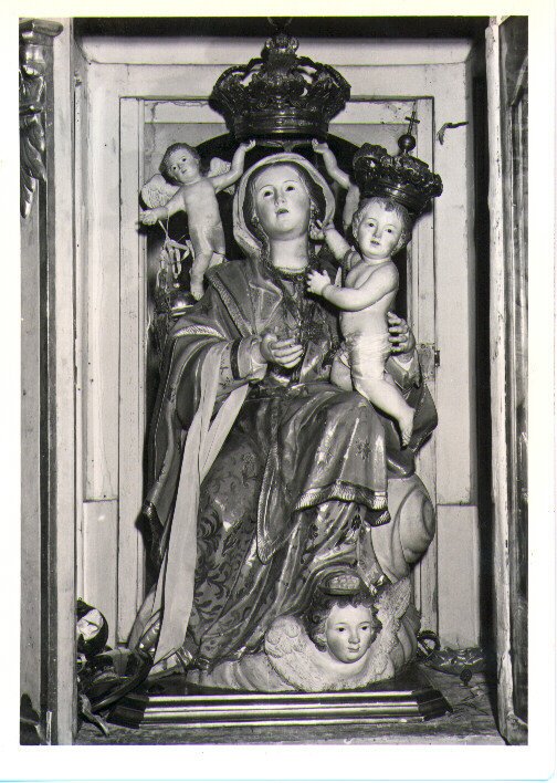Madonna con Bambino (statua) - bottega Italia meridionale (sec. XVIII, sec. XX)