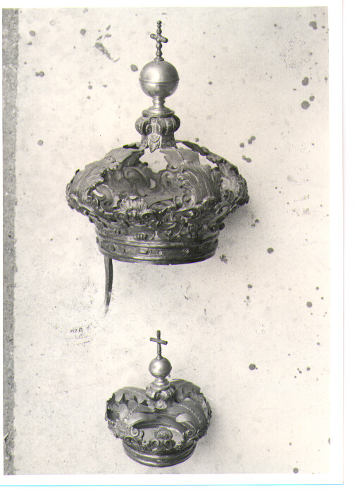corona da statua, coppia - bottega napoletana (sec. XVIII)