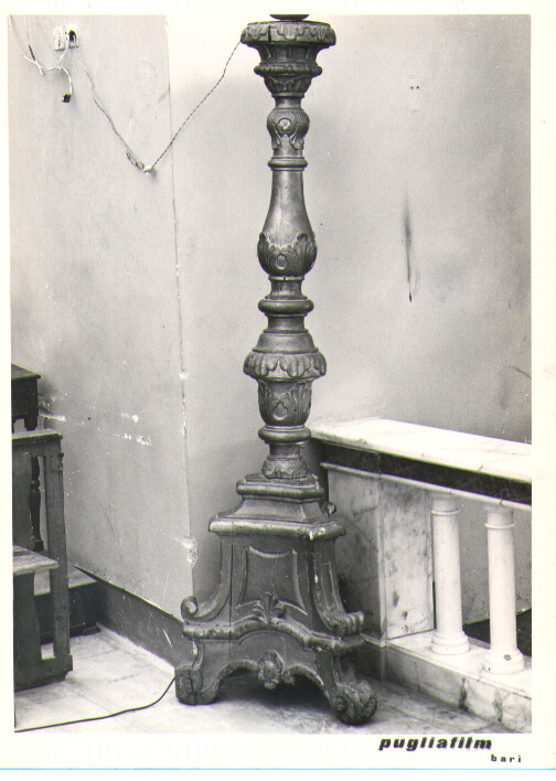 candelabro, serie - bottega lucana (sec. XVIII)