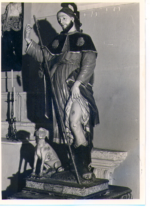 San Rocco (statua) di Antolini Francesco Paolo (sec. XVIII)