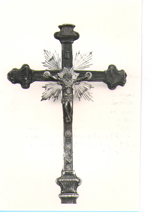 croce processionale - bottega napoletana (inizio sec. XIX)