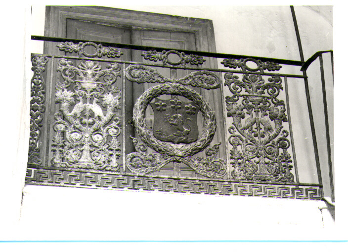 ringhiera - ambito Italia meridionale (seconda metà sec. XIX)