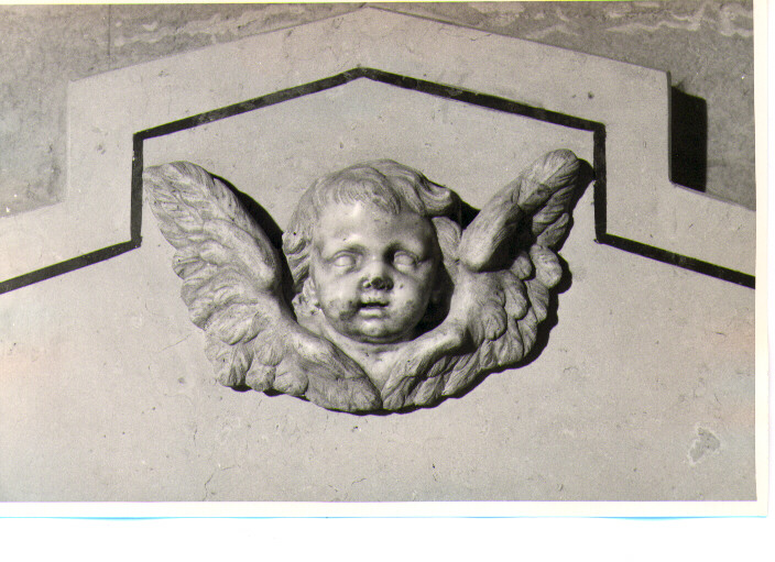 cherubino (decorazione plastica) - bottega napoletana (prima metà sec. XVIII)