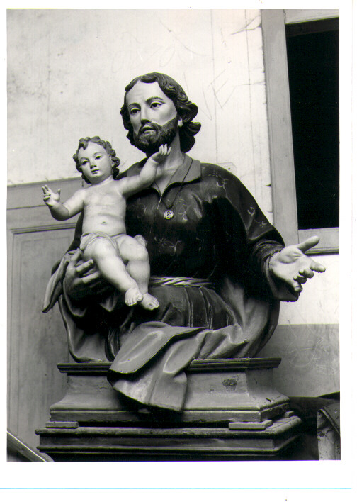 San Giuseppe e Gesù Bambino (gruppo scultoreo) - bottega napoletana (sec. XVIII)