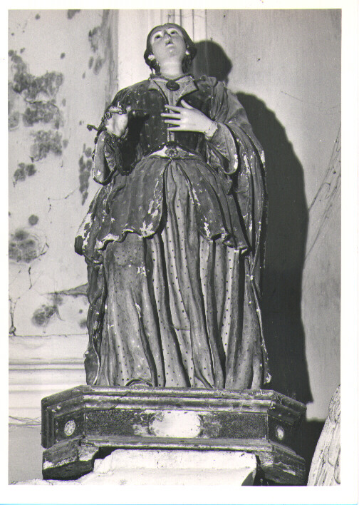 Sant'Apollonia (statua) di Bellosia Vincenzo (sec. XIX)