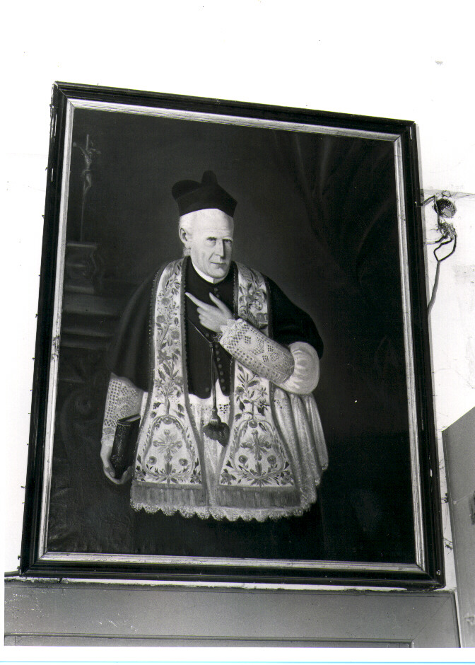 Ritratto dell'Arciprete Pasquale Bentivenga, ritratto di ecclesiastico (dipinto) di Scardaccione Michelino (seconda metà sec. XIX)