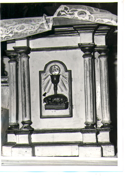 ciborio - bottega lucana (fine/inizio secc. XIX/ XX)