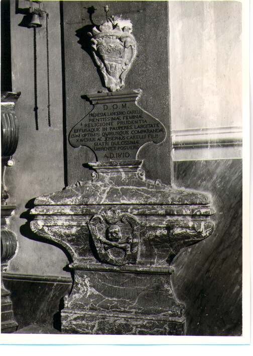 monumento funebre - bottega lucana (sec. XIX)