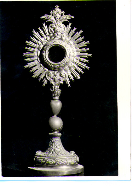 ostensorio - bottega Italia meridionale (metà sec. XIX)