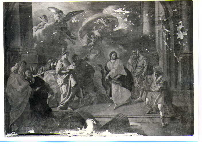 Cristo caccia i mercanti dal tempio (dipinto) - ambito napoletano (seconda metà sec. XVIII)