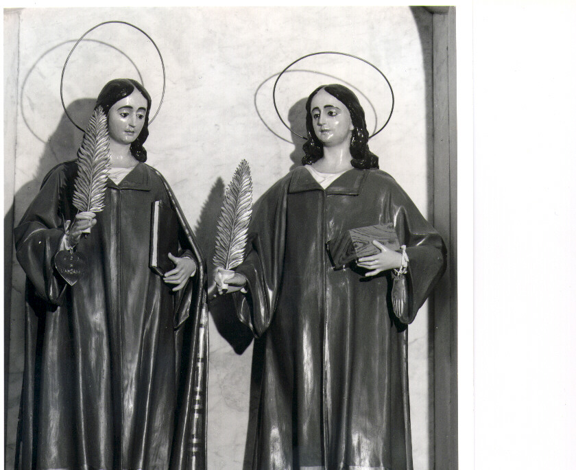 Santi Cosma e Damiano, Santi (gruppo scultoreo) - manifattura leccese (primo quarto sec. XX)