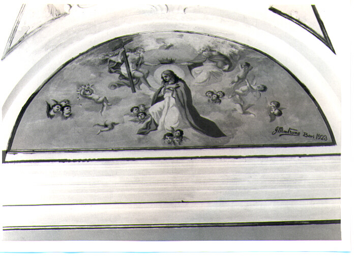 incoronazione di Maria Vergine (dipinto) di Montrone G (sec. XX)