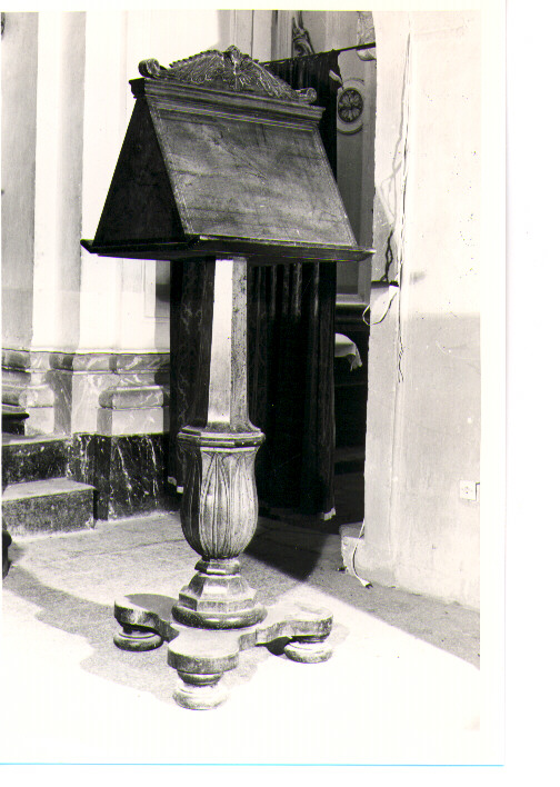 leggio - bottega emiliana (fine/inizio secc. XVIII/ XIX)