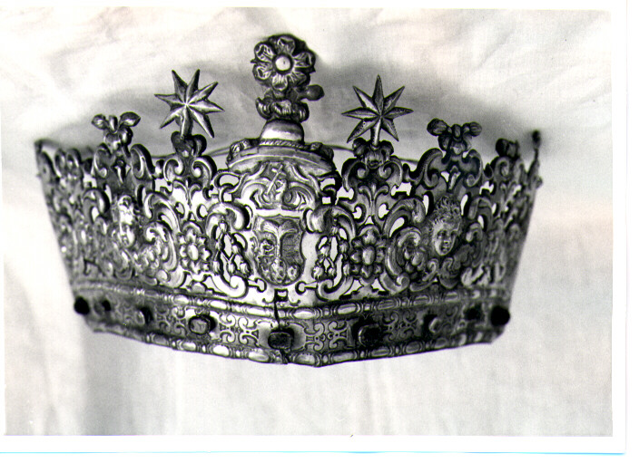 corona di immagine sacra - bottega napoletana (secc. XVIII/ XIX)
