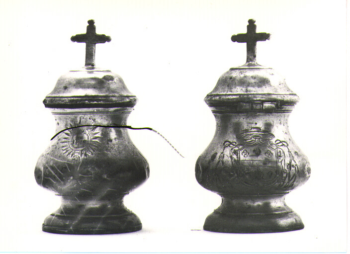 vasetti per oli santi - bottega napoletana (sec. XVIII)