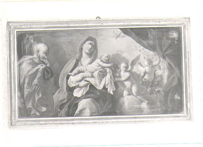 Sacra Famiglia con angelo (dipinto) - ambito Italia meridionale (sec. XVII)