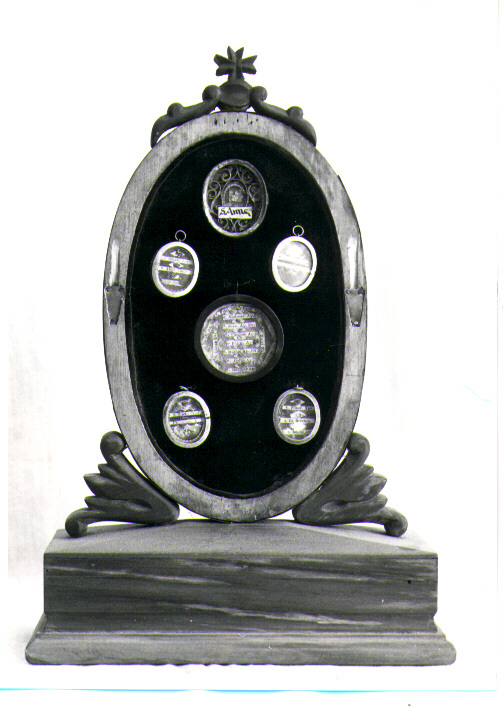 reliquiario - a tabella - bottega Italia meridionale (inizio sec. XX)