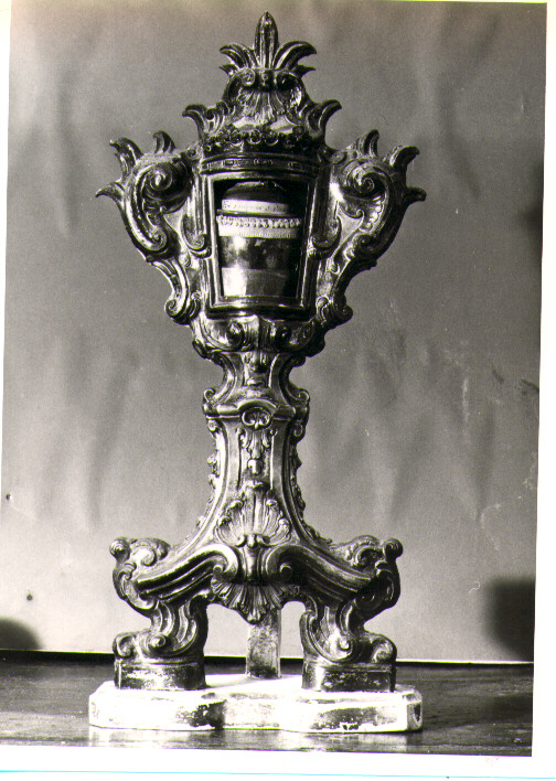reliquiario - a ostensorio - bottega napoletana (sec. XVIII)