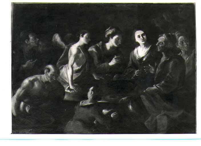 Banchetto di Agar (dipinto) di Miglionico Antonio (inizio sec. XVIII)