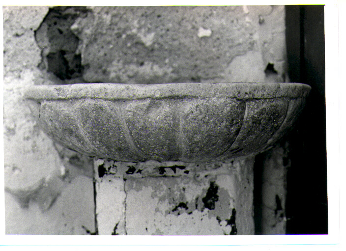 acquasantiera pensile - bottega Italia meridionale (sec. XIX)