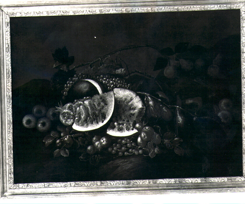 natura morta con frutta (dipinto) - ambito napoletano (sec. XVII)