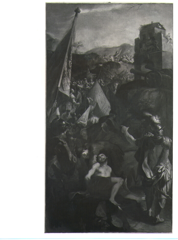 La cattura di Francesco Bussone, conte di Carmagnola, a Maclodio (dipinto) - ambito veneziano (sec. XVII)