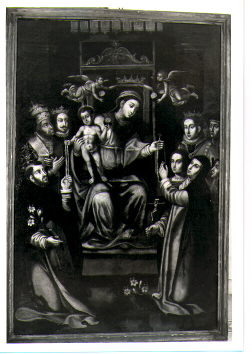 Madonna del Rosario (dipinto) - ambito pugliese (metà sec. XVII)