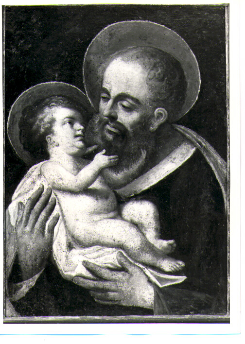 San Giuseppe e Gesù Bambino (dipinto) - ambito Italia meridionale (fine/inizio secc. XVII/ XVIII)