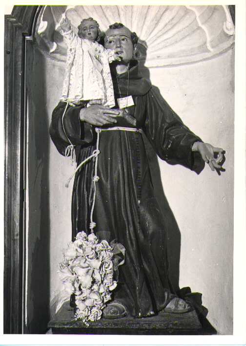 Sant'Antonio da Padova (statua) di Netri Giovan Maria (attribuito) (sec. XVIII)