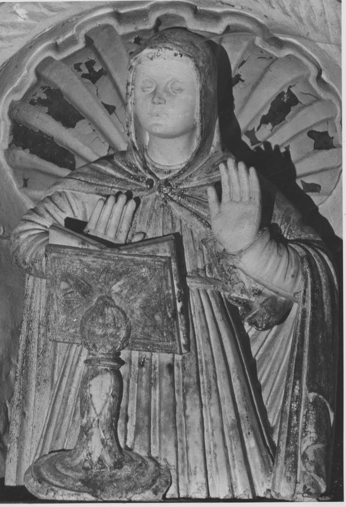 Madonna annunciata (statua) - bottega Italia meridionale (metà sec. XVI)