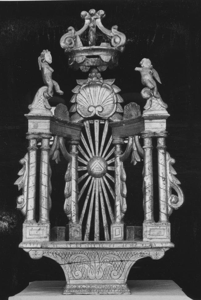 tronetto per esposizione eucaristica - bottega Italia meridionale (sec. XIX)