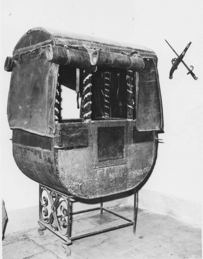 portantina - bottega Italia meridionale (fine/inizio secc. XVIII/ XIX)