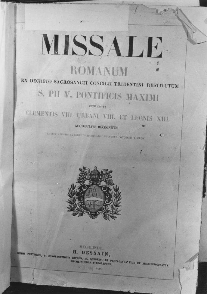 coperta di libro liturgico - bottega Italia meridionale (sec. XIX)