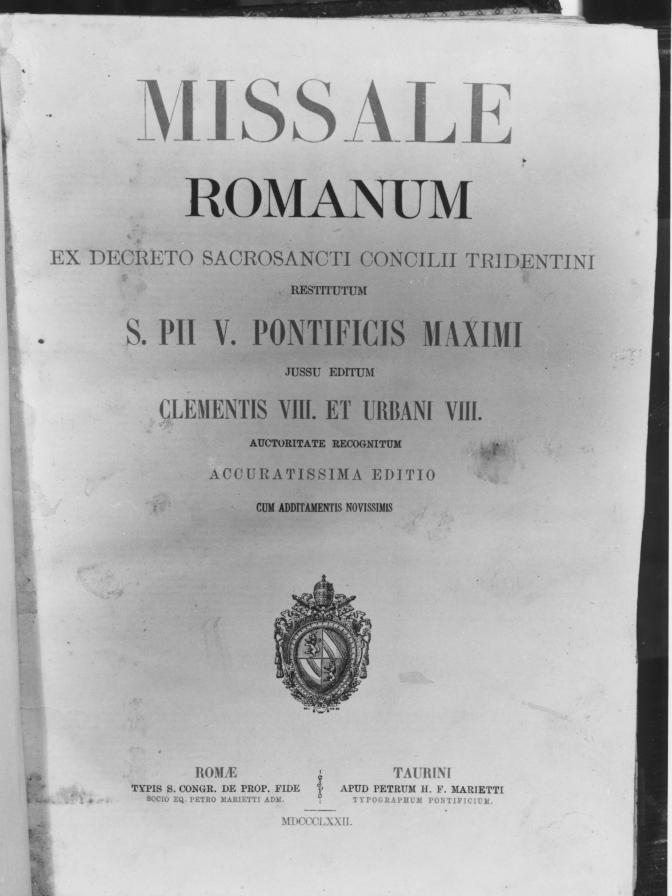 coperta di libro liturgico - bottega romana (sec. XIX)