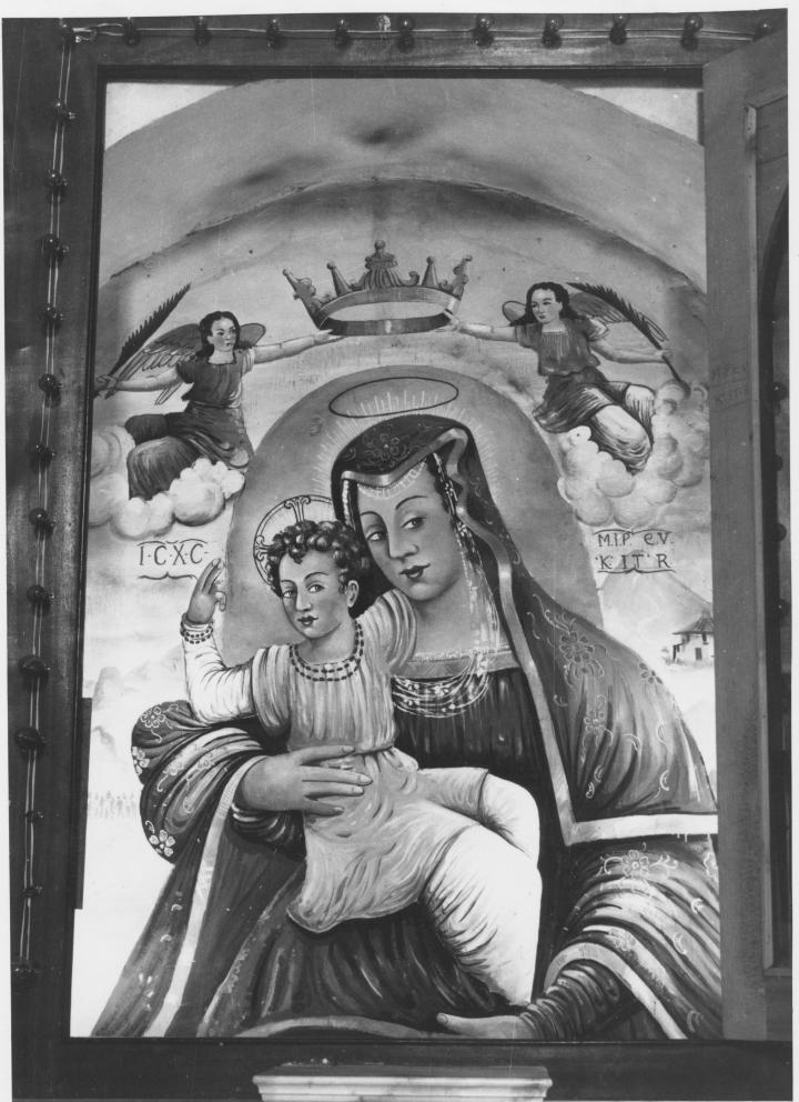 Madonna di Costantinopoli, Madonna con Bambino (pala d'altare) - ambito Italia meridionale (sec. XVII)