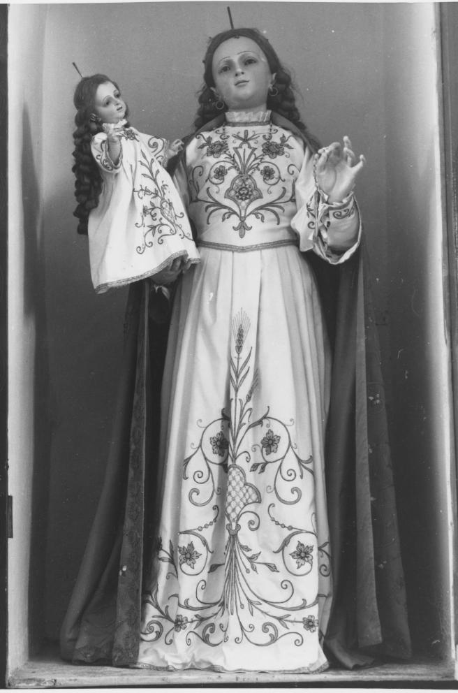 Madonna del Rosario (statua) - bottega Italia meridionale (sec. XIX)