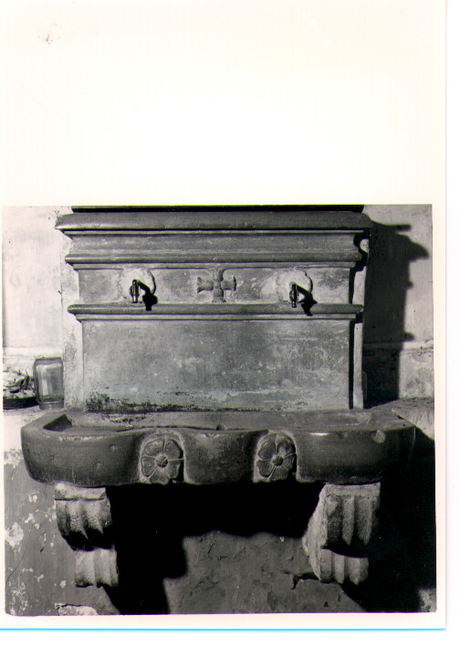 lavabo da sacrestia - bottega lucana (sec. XVIII)